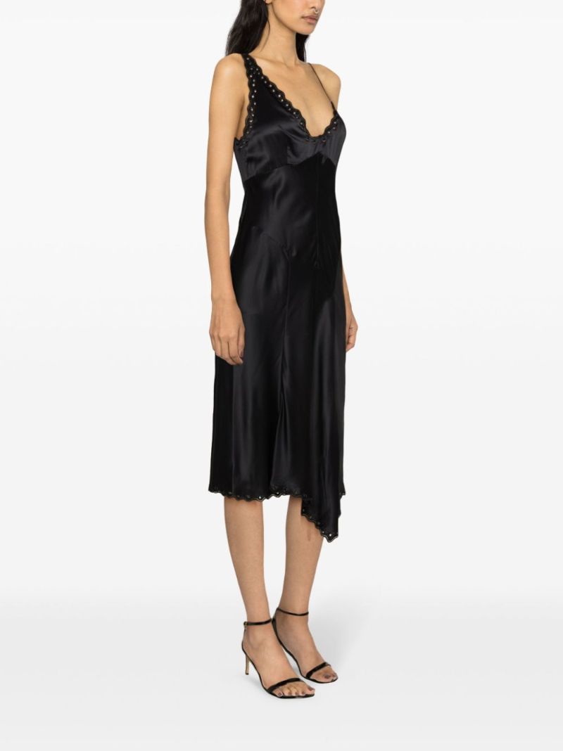 Black Ayrich Silk Slip Dress