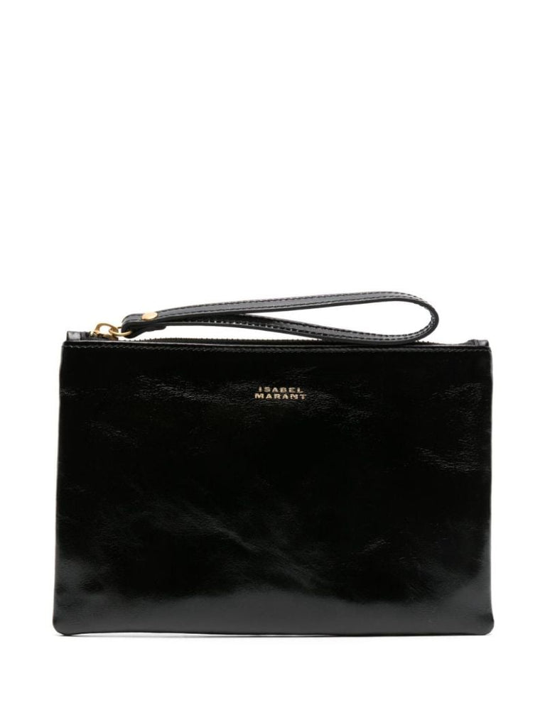 Black Mino Small Leather Pouch