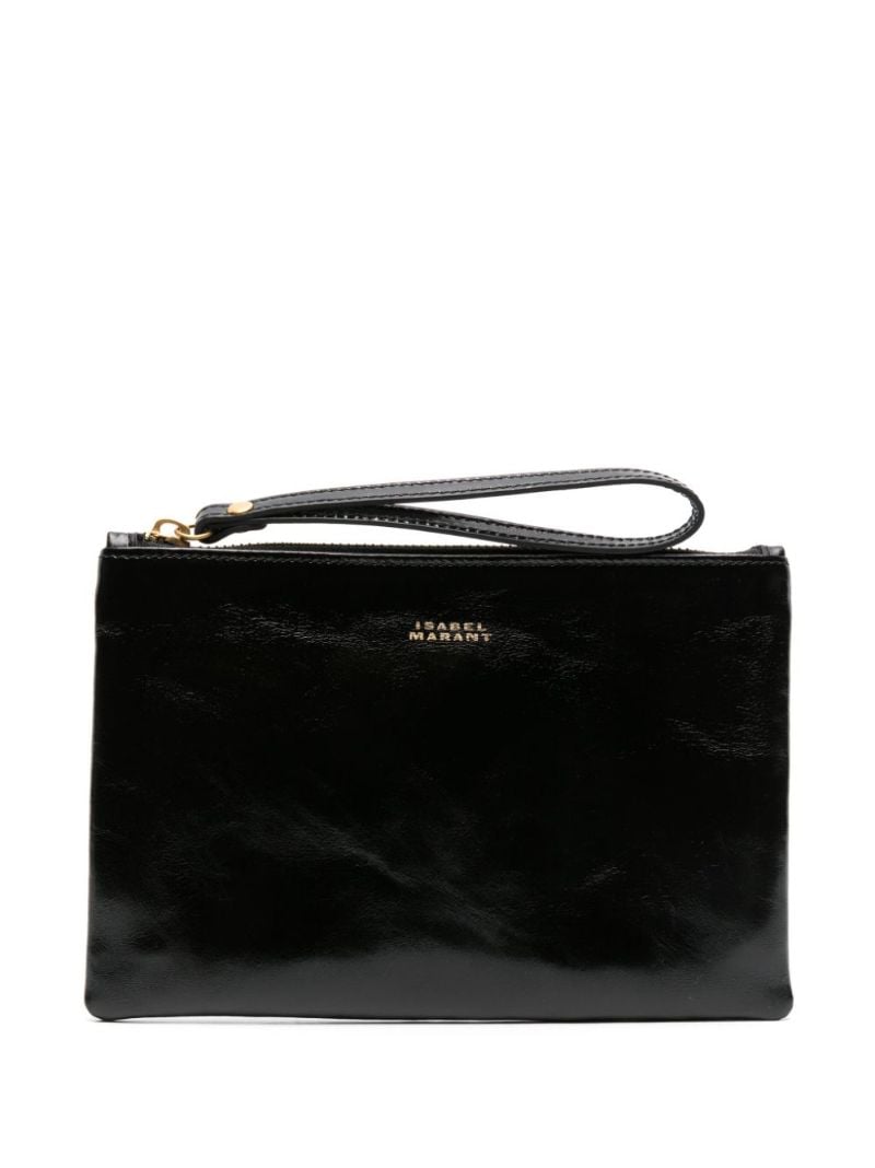 Black Mino Small Leather Pouch
