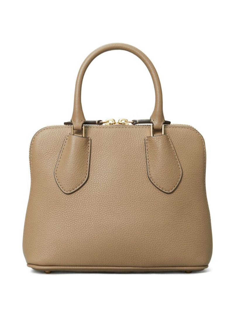 Neutral Mini Swing Leather Satchel Bag