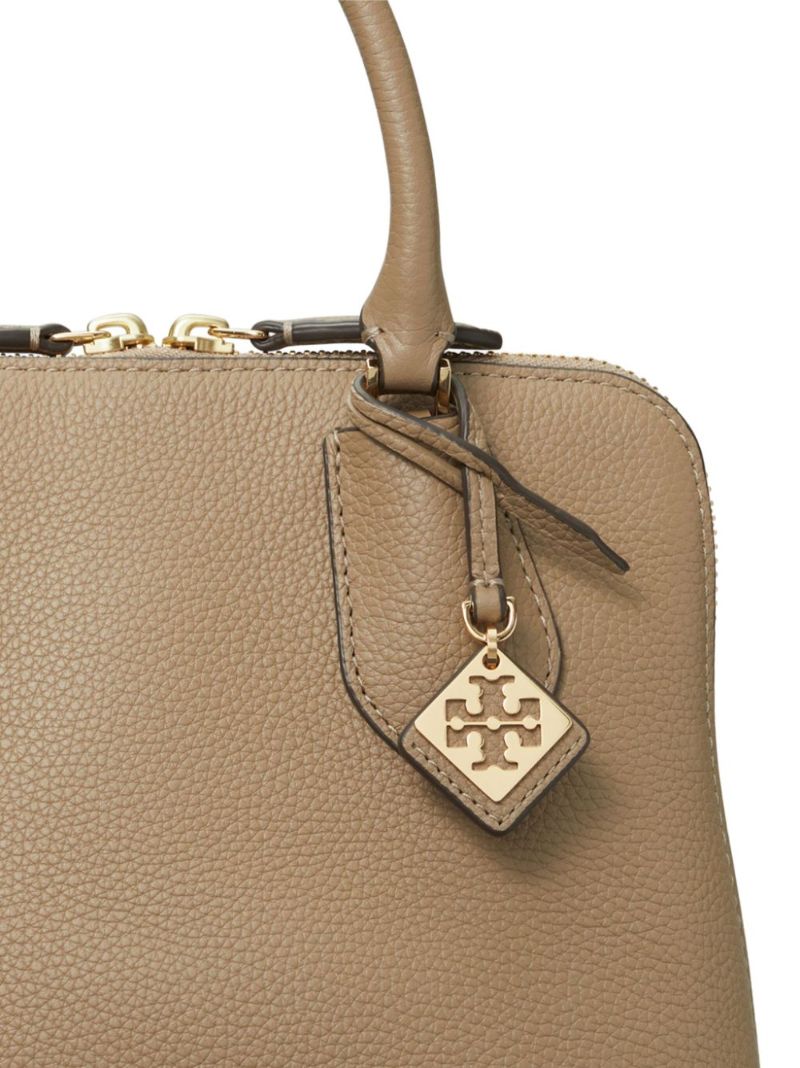 Neutral Mini Swing Leather Satchel Bag