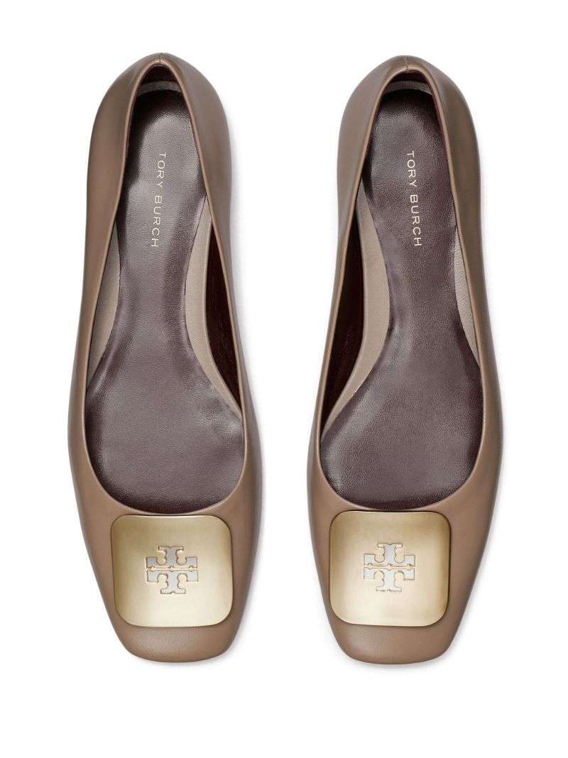 Brown Georgia Ballet Pumps