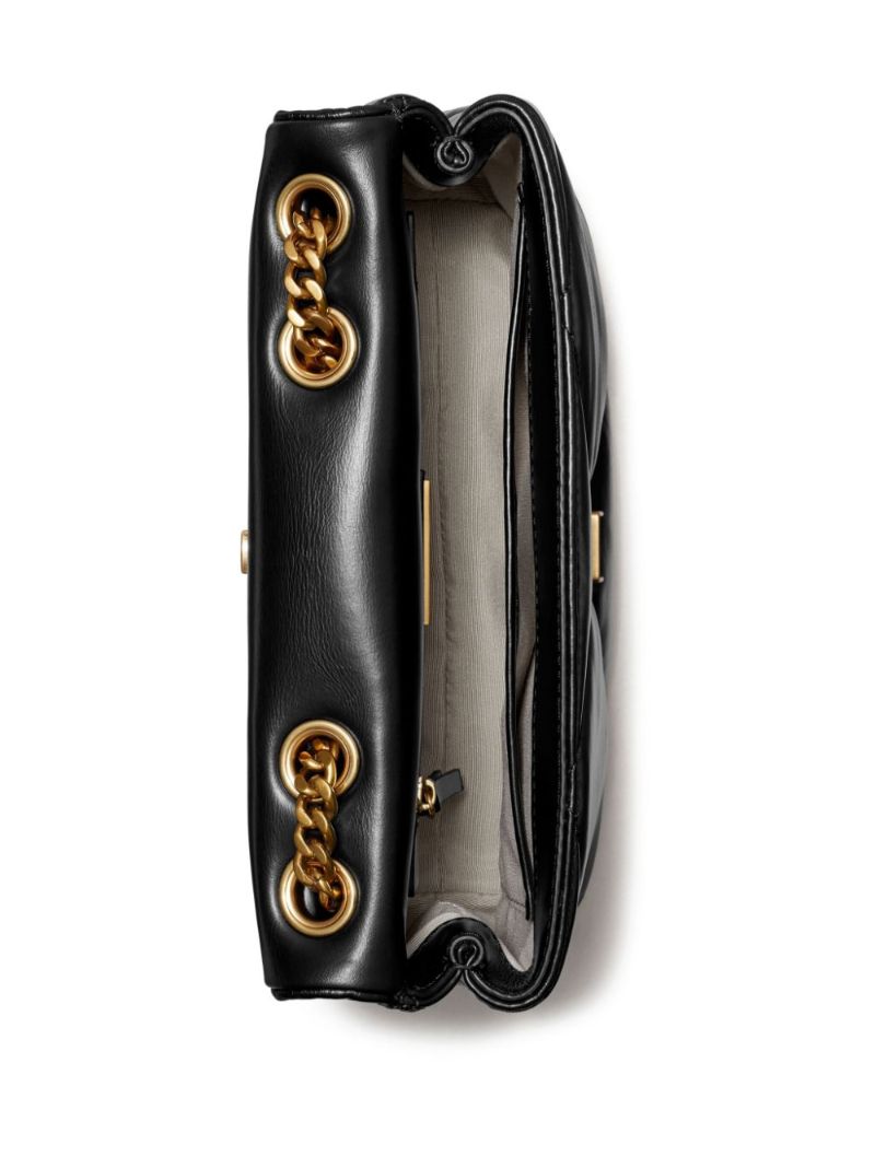 Black Small Kira Quilted Shoulder Bag