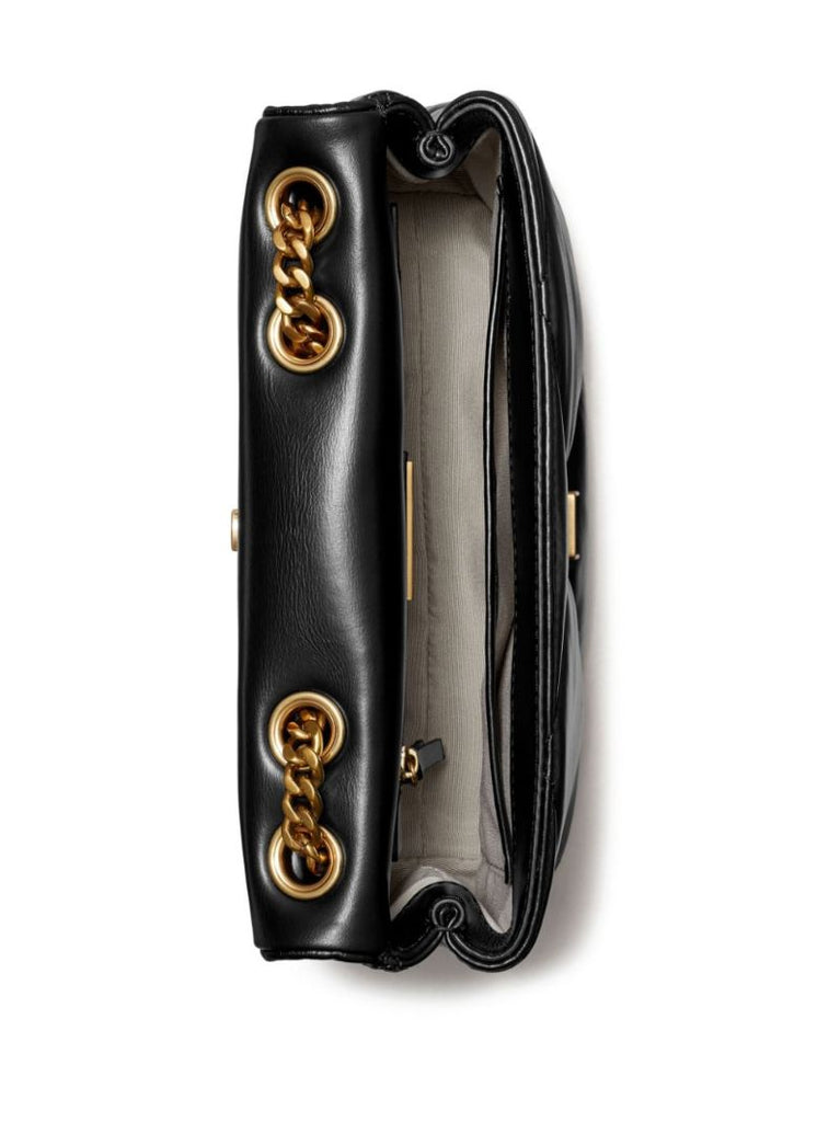 Black Small Kira Quilted Shoulder Bag