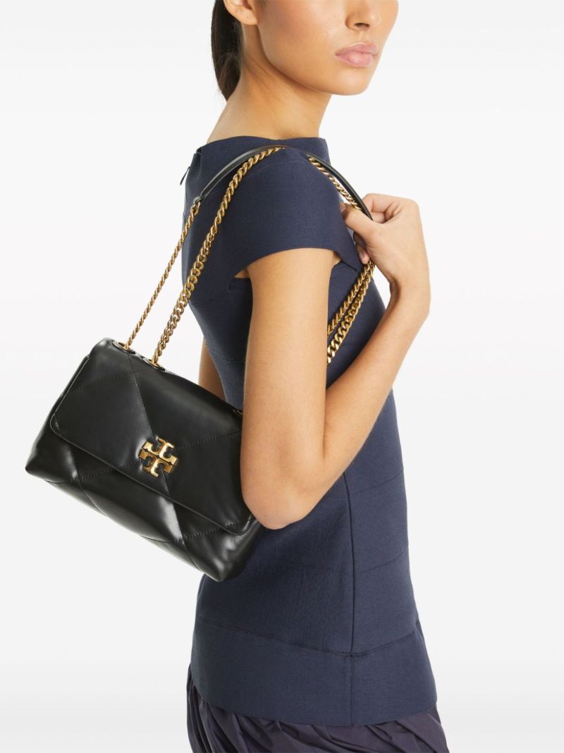 Black Small Kira Quilted Shoulder Bag