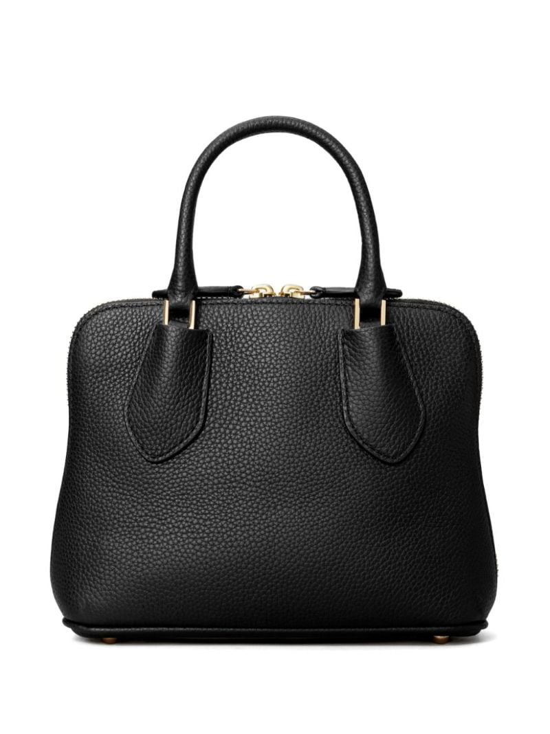 Black Mini Swing Leather Satchel Bag