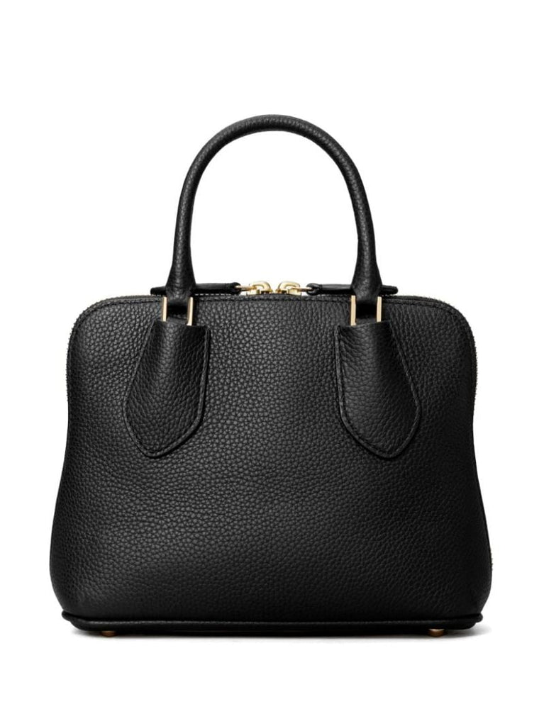 Black Mini Swing Leather Satchel Bag