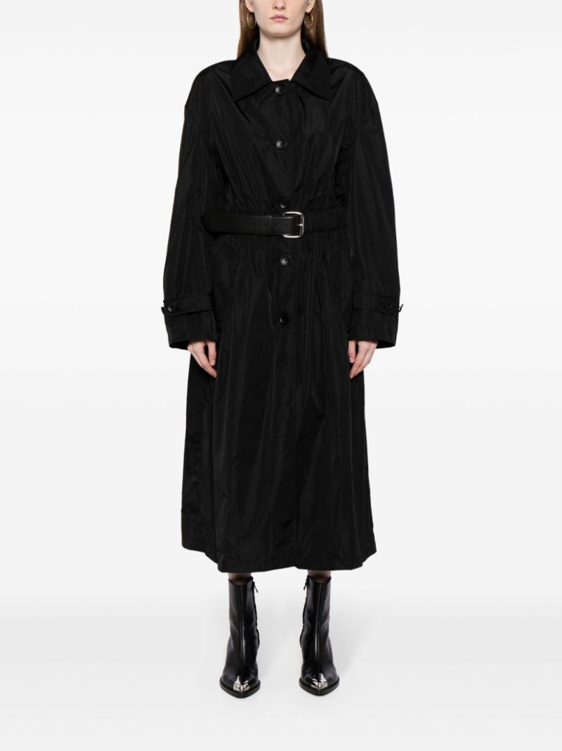 Black Belted Trench Coat