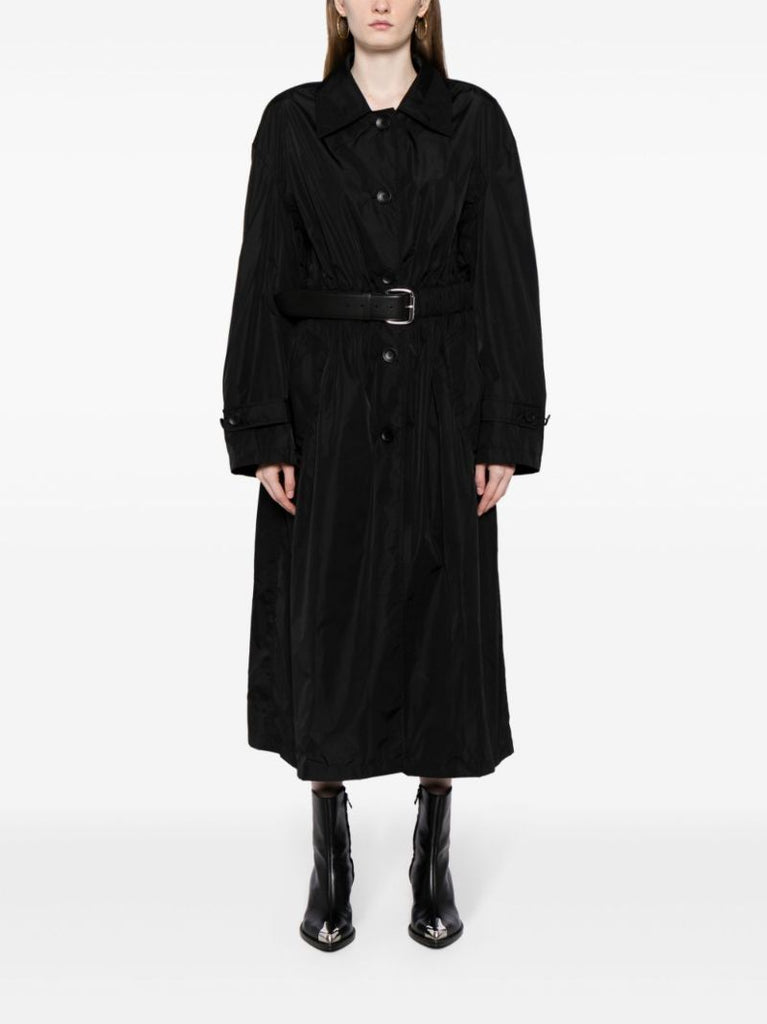 Black Belted Trench Coat