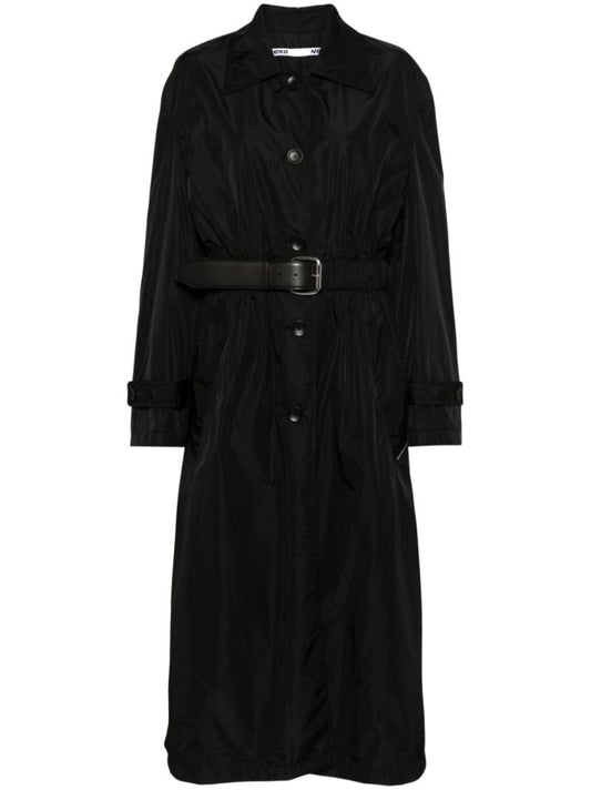 Black Belted Trench Coat