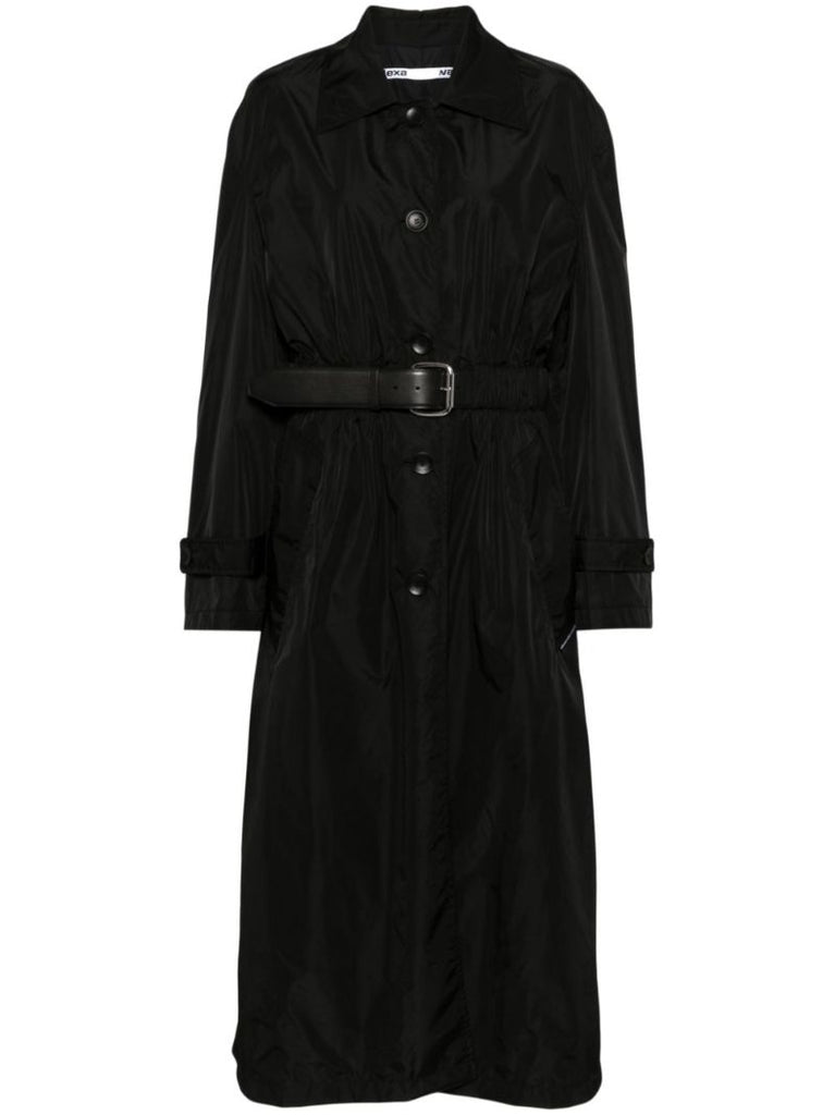 Black Belted Trench Coat