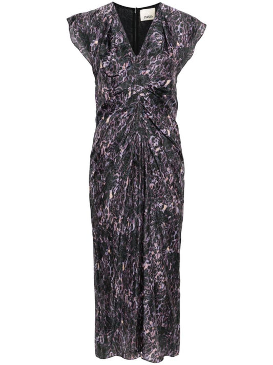 Purple Lyndsay Animal-print Dress