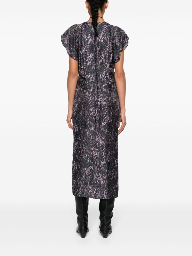 Purple Lyndsay Animal-print Dress