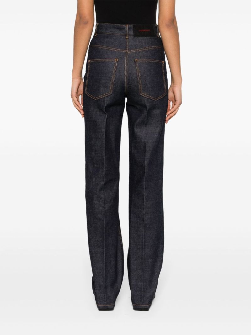Blue Wide-leg Jeans