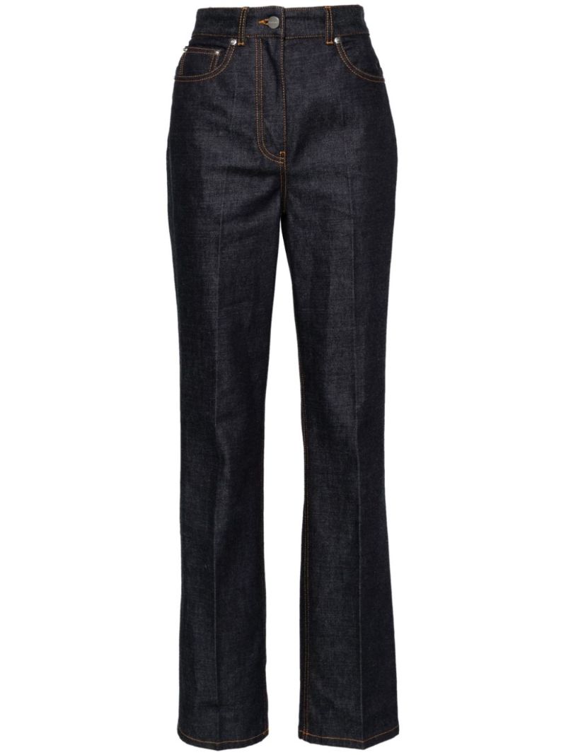 Blue Wide-leg Jeans