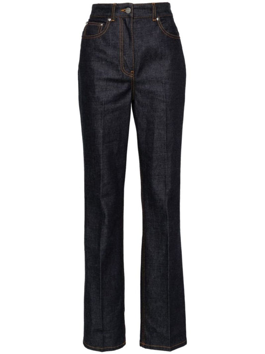 Blue Wide-leg Jeans
