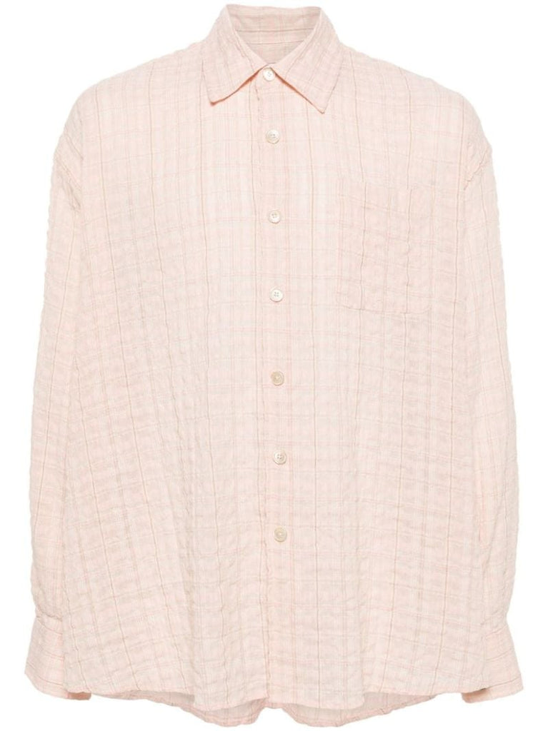 Pink Borrowed Seersucker Shirt