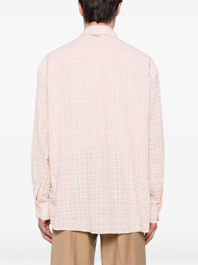 Pink Borrowed Seersucker Shirt