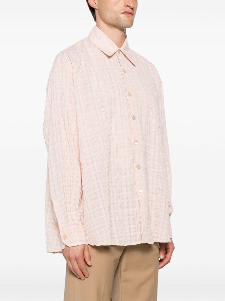 Pink Borrowed Seersucker Shirt