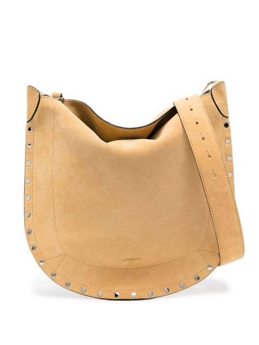 Neutral Oskan Soft Suede Shoulder Bag