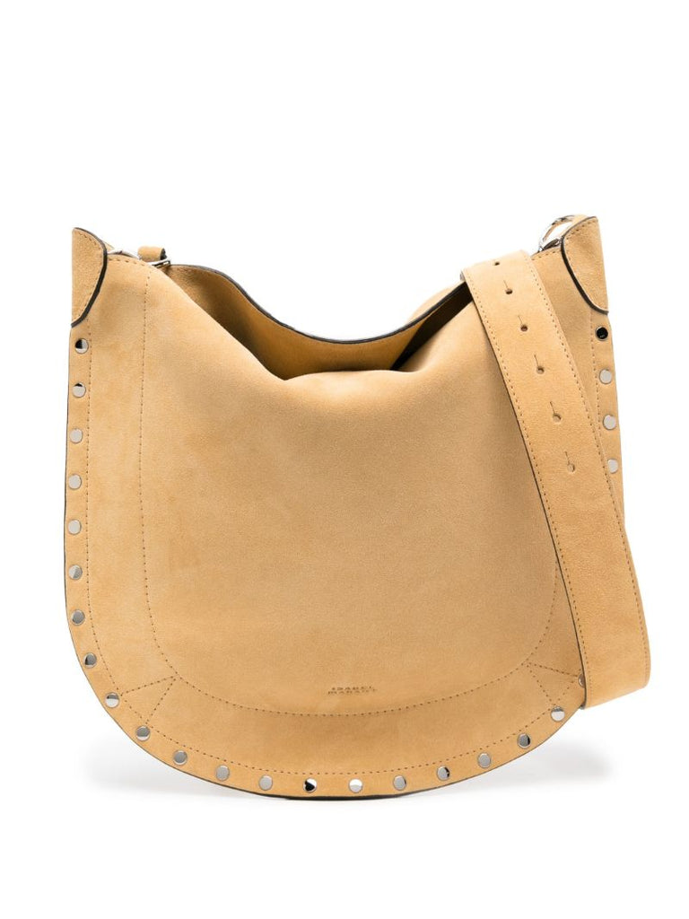 Neutral Oskan Soft Suede Shoulder Bag