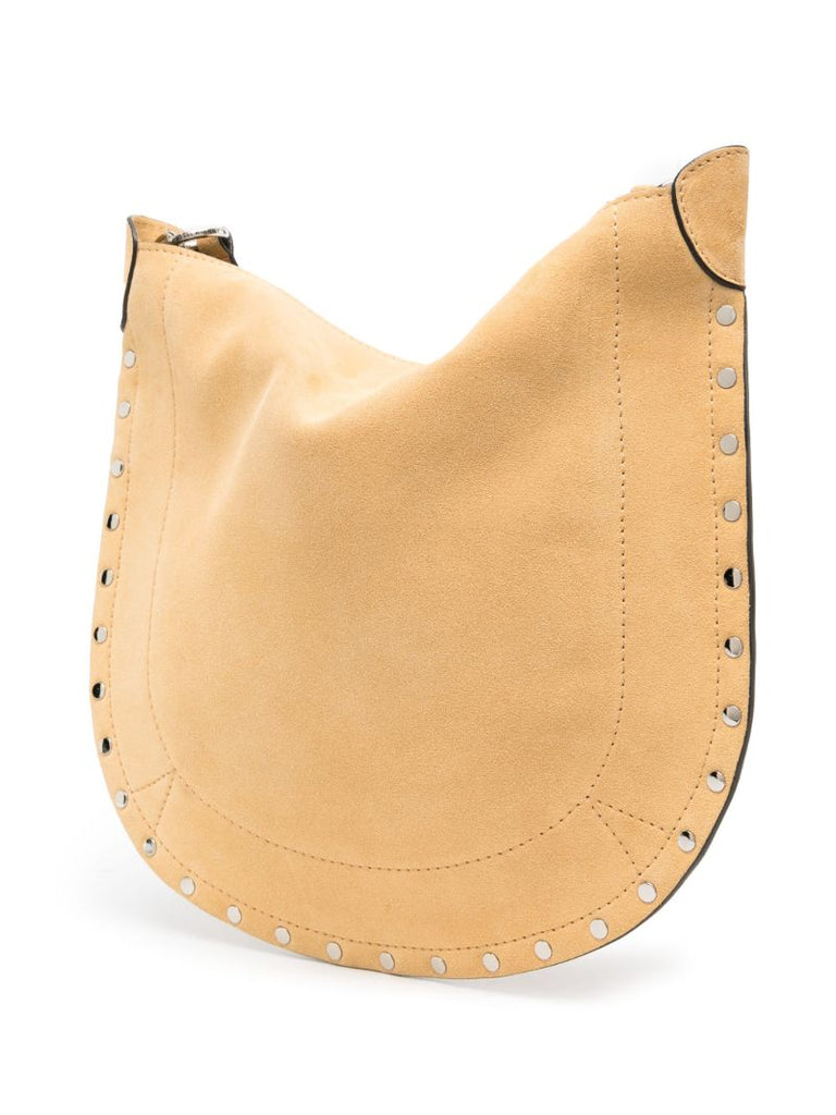 Neutral Oskan Soft Suede Shoulder Bag