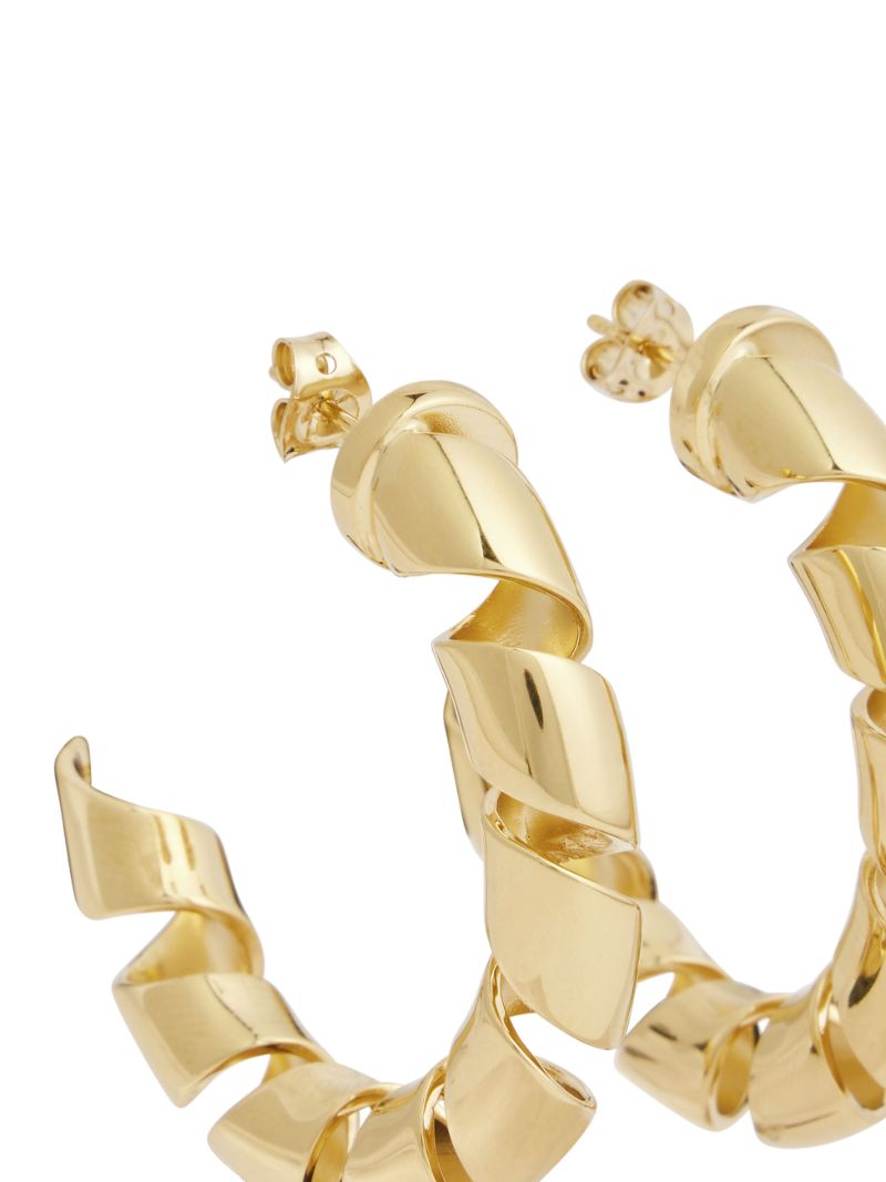 Gold-tone Xl Link Twist Earrings