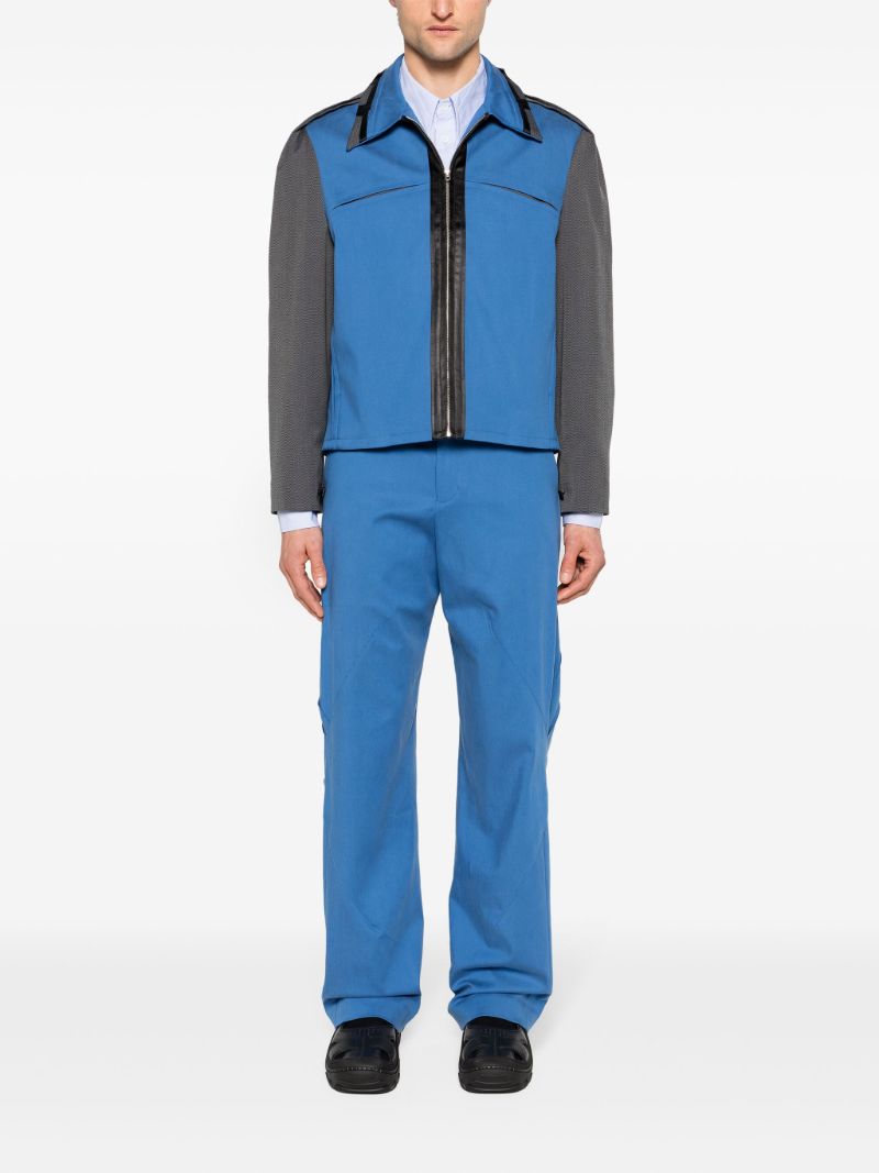 Blue Ugo Panelled Shirt Jacket