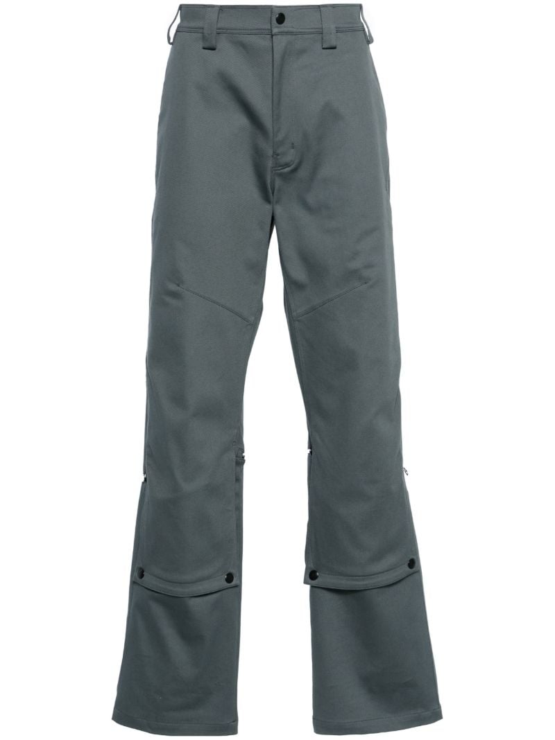 Grey Tonino Straight-leg Trousers