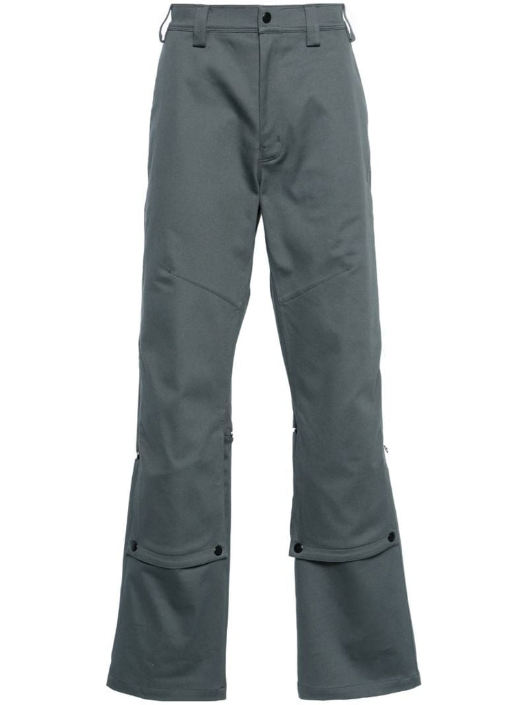 Grey Tonino Straight-leg Trousers