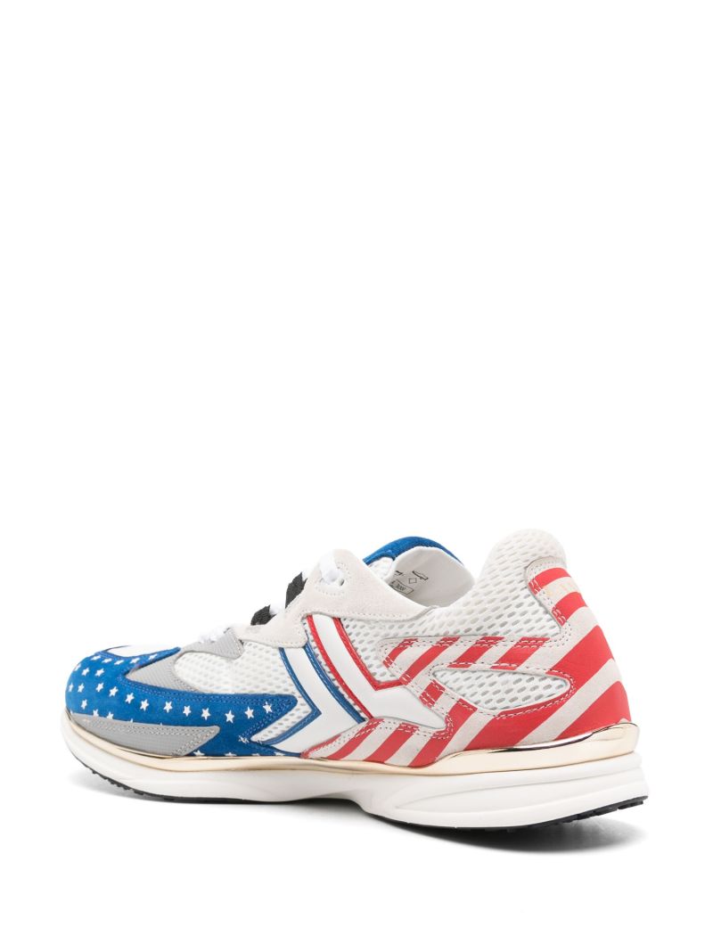 White Meteor Star-print Sneakers