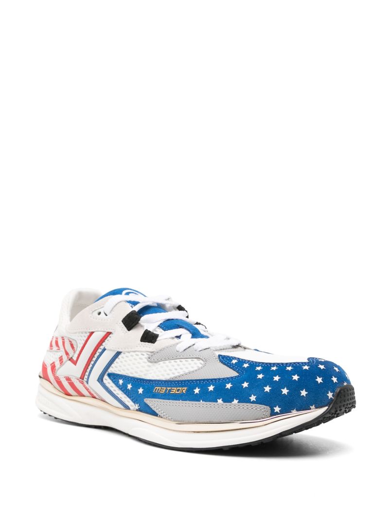 White Meteor Star-print Sneakers