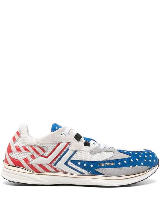 White Meteor Star-print Sneakers