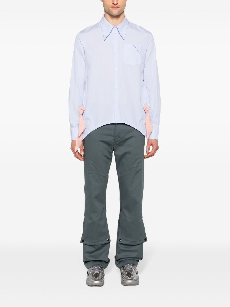 Blue Rino Twisted Striped Shirt