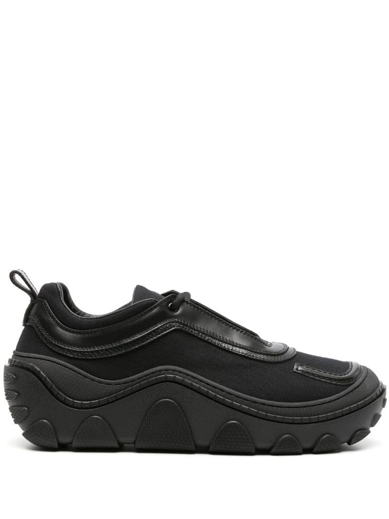 Black Tonkin Cotton Sneakers