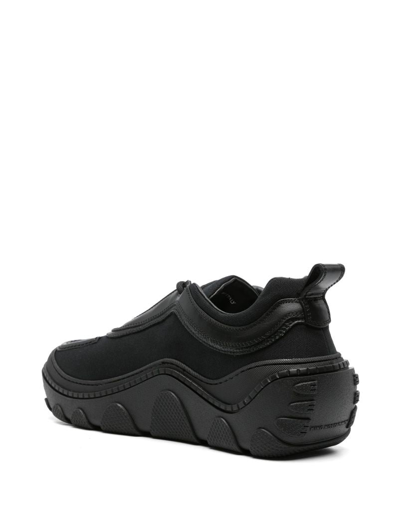 Black Tonkin Cotton Sneakers
