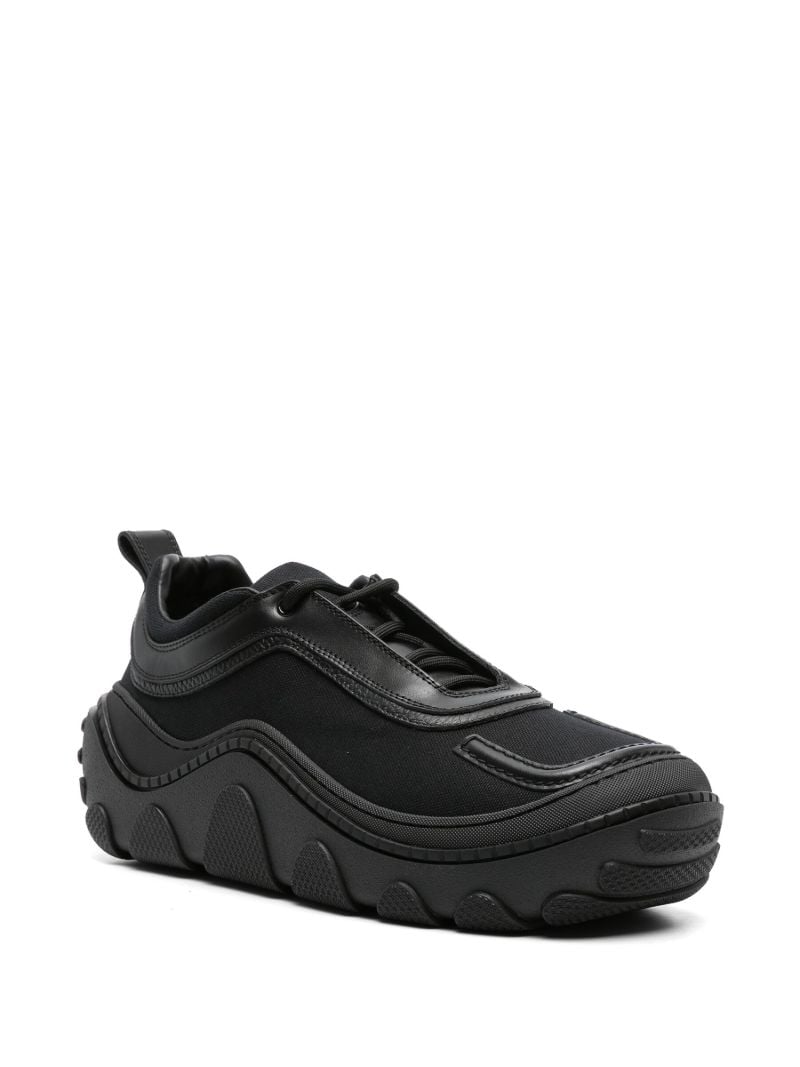 Black Tonkin Cotton Sneakers