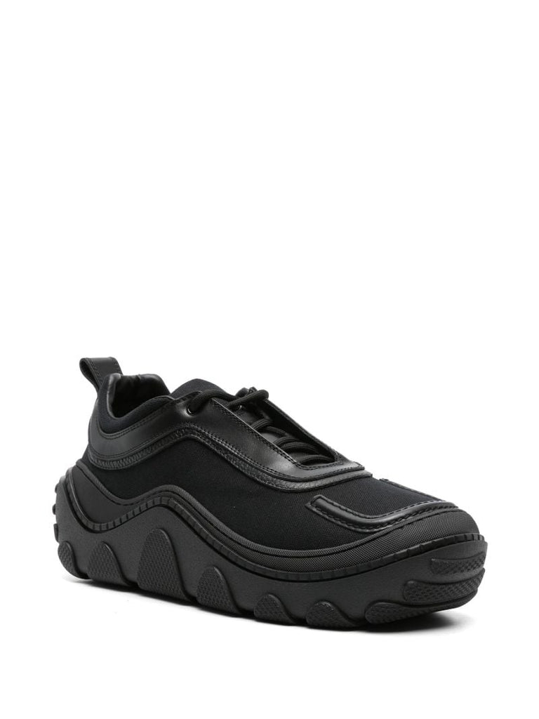 Black Tonkin Cotton Sneakers