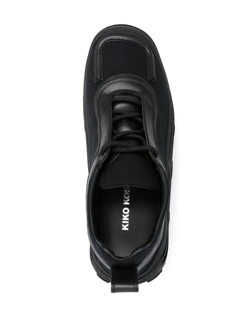 Black Tonkin Cotton Sneakers