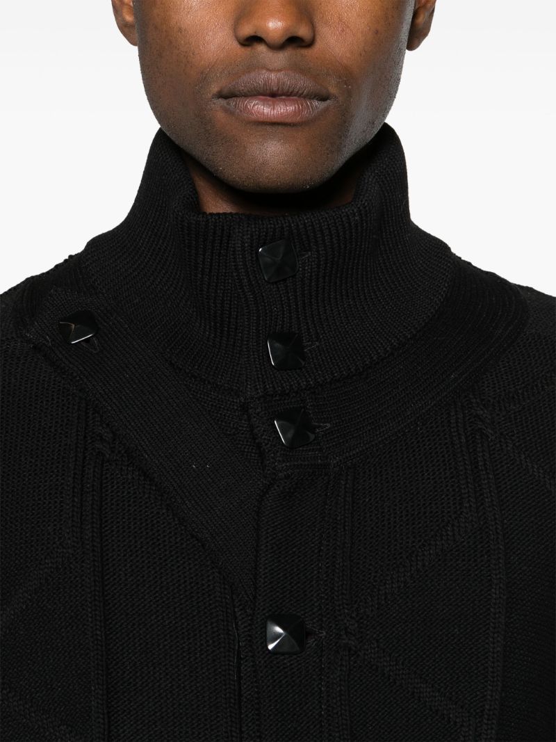 Black Merlin Twinset Cotton Cardigan