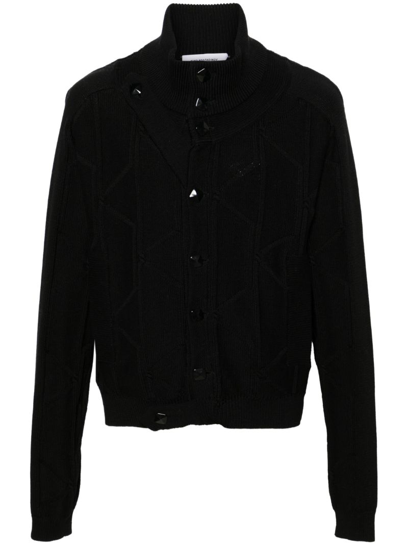 Black Merlin Twinset Cotton Cardigan