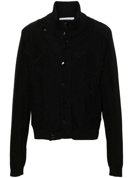 Black Merlin Twinset Cotton Cardigan