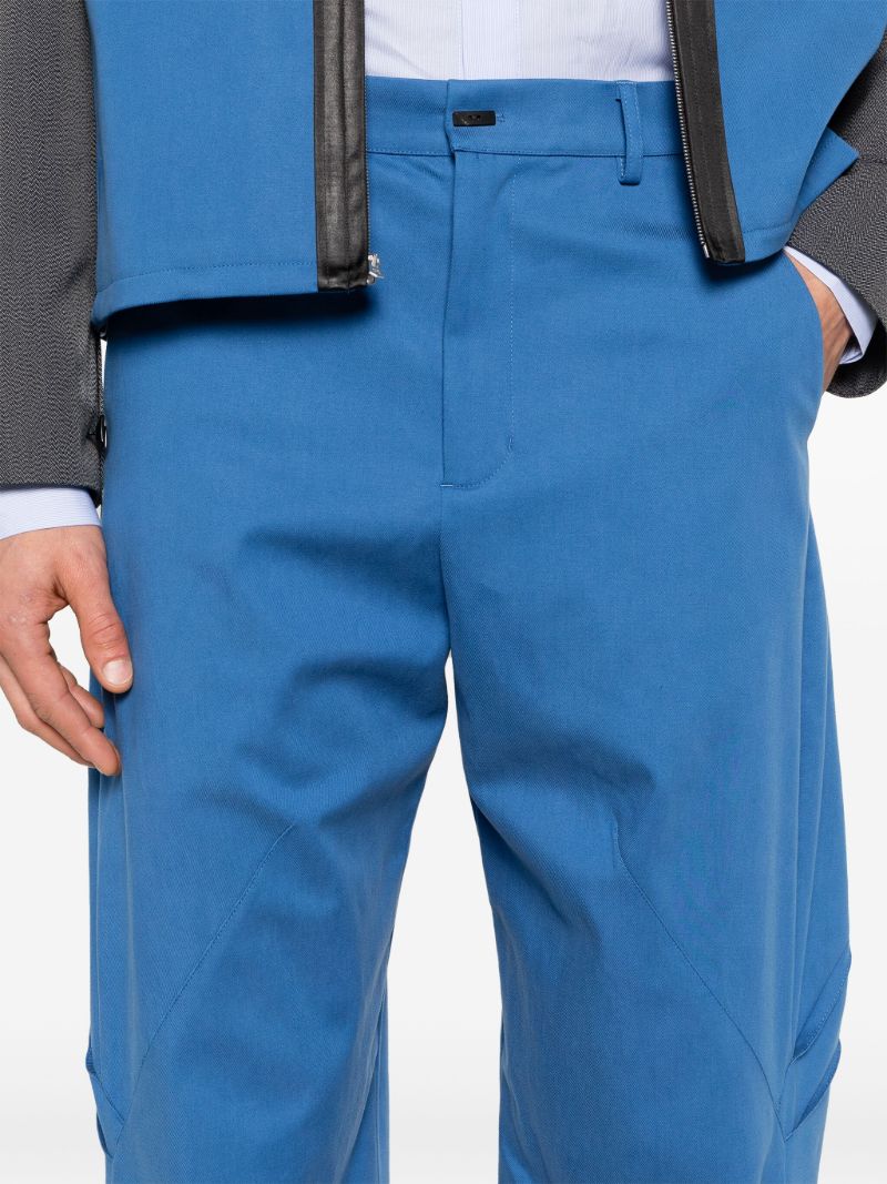 Blue Melsas Straight-leg Trousers