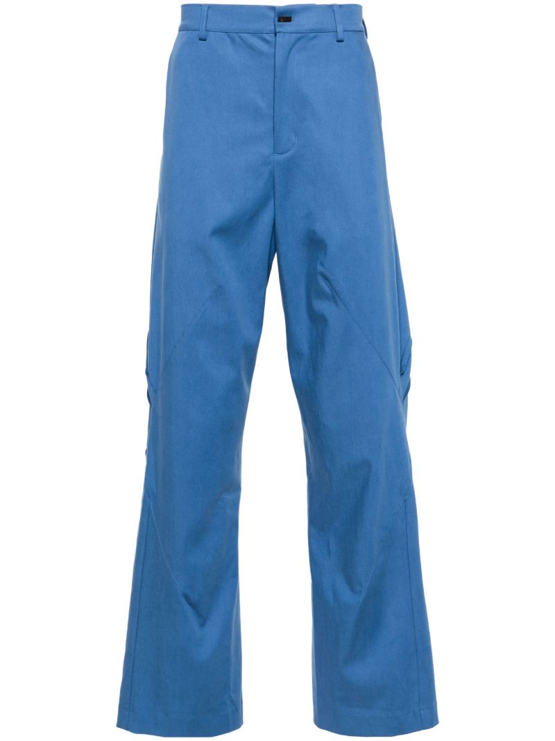 Blue Melsas Straight-leg Trousers