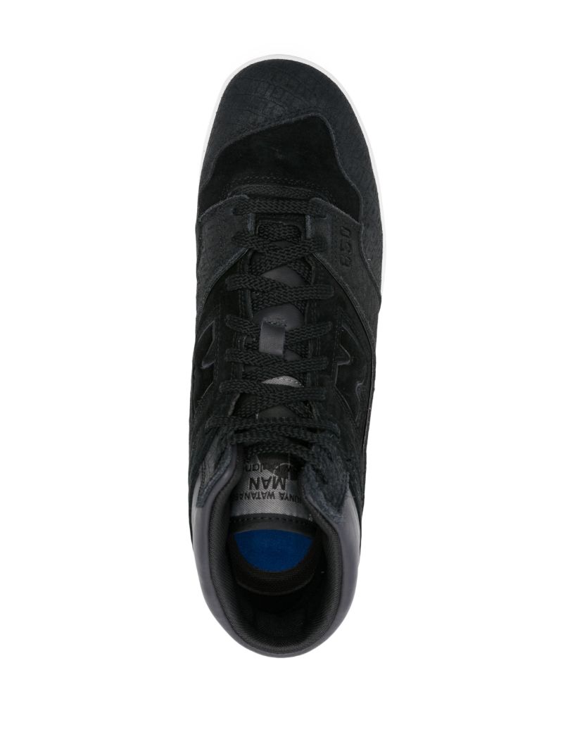 X New Balance Black Bb650 High-top Sneakers