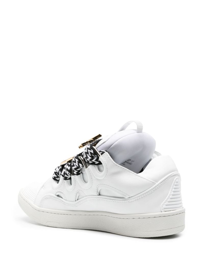 X Future White Curb Leather Sneakers