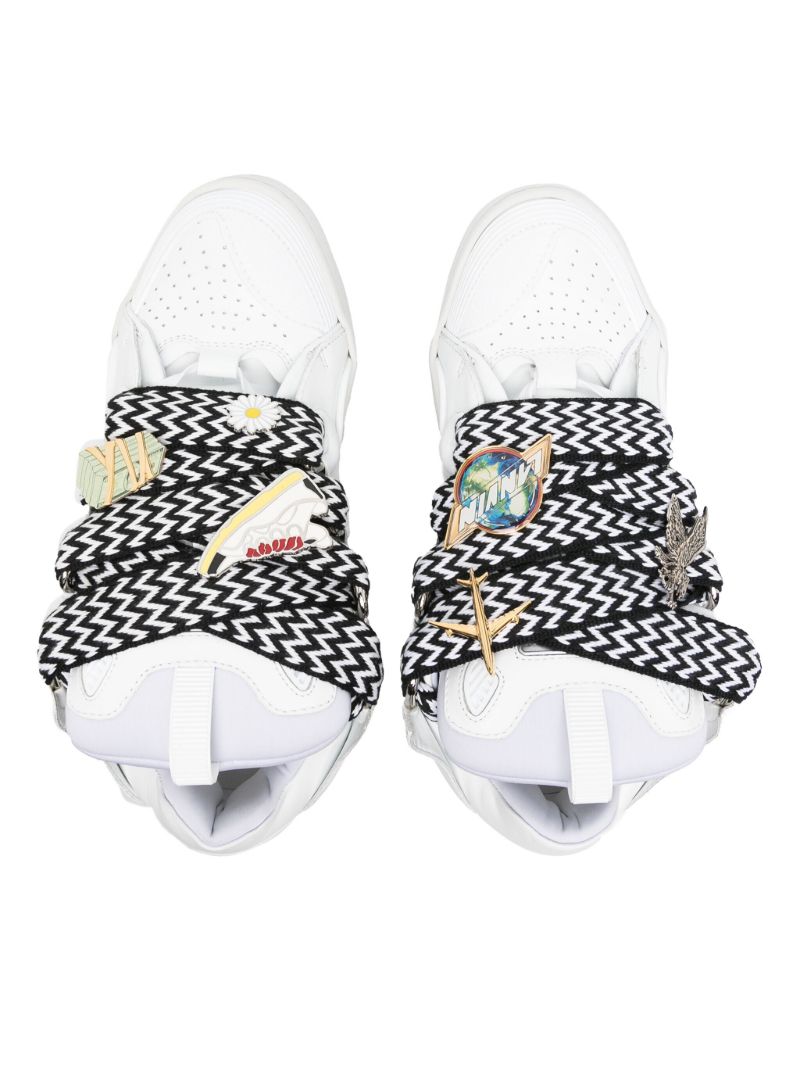 X Future White Curb Leather Sneakers