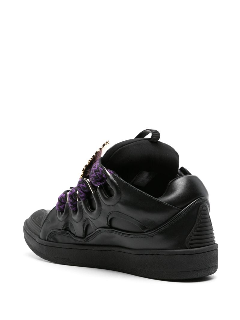 X Future Black Curb 3.0 Leather Sneakers