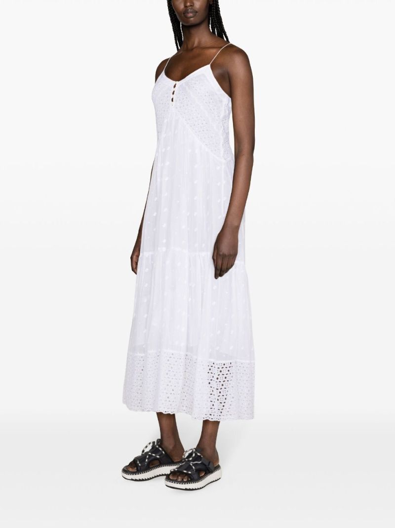 White Sabba Broderie Anglaise Maxi Dress