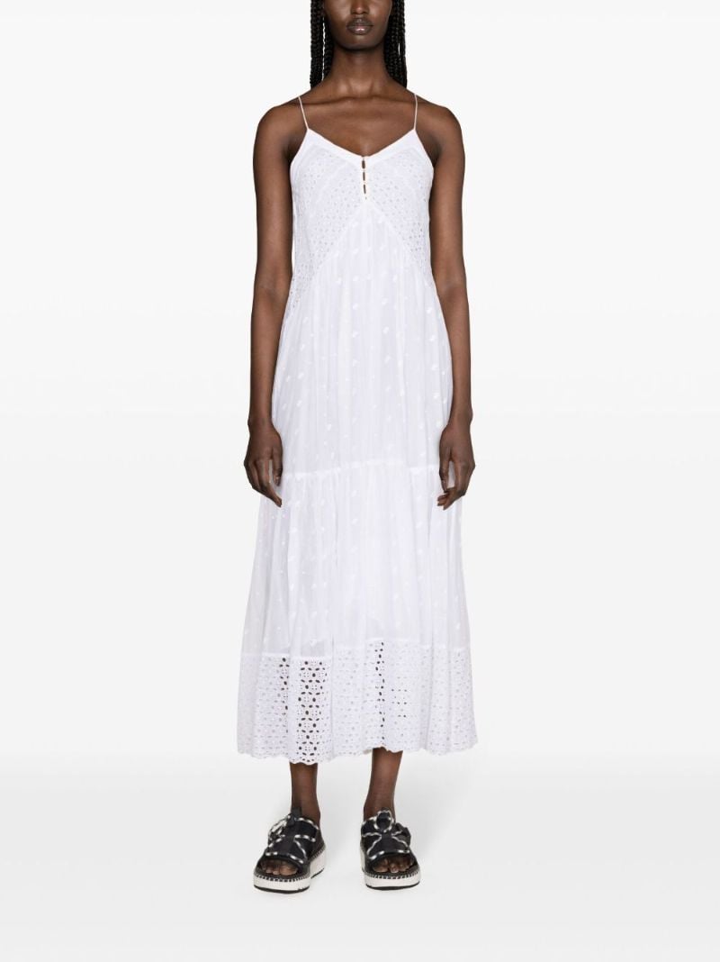 White Sabba Broderie Anglaise Maxi Dress